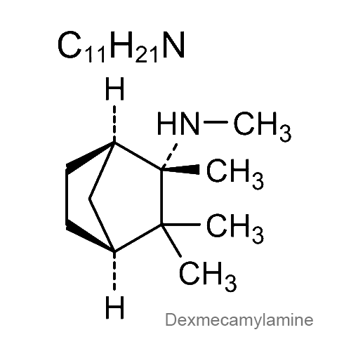 Дексмекамиламин структурная формула