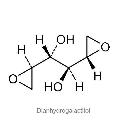 Структурная формула Диангидрогалактитол