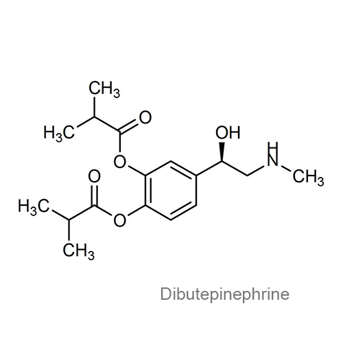 Структурная формула Дибутепинефрин
