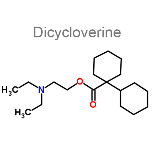 Дицикловерин + Парацетамол структурная формула