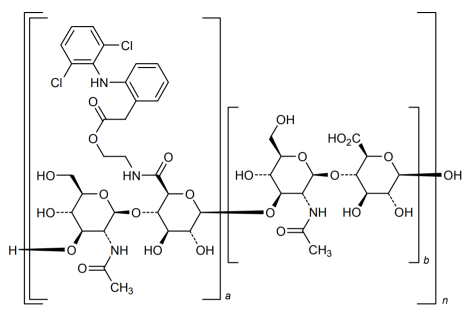 Структурная формула Диклофенак эталгиалуронат