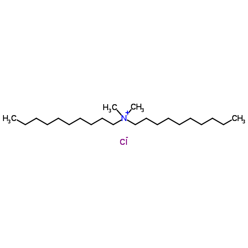 Структурная формула Дидецилдиметиламмония хлорид