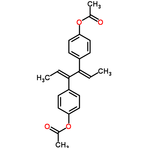 Структурная формула Диенэстрола ацетат