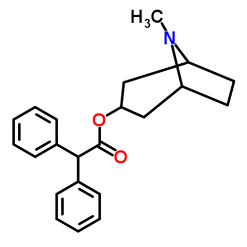 Структурная формула Дифенилтропин