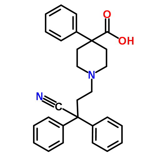 Структурная формула Дифеноксин