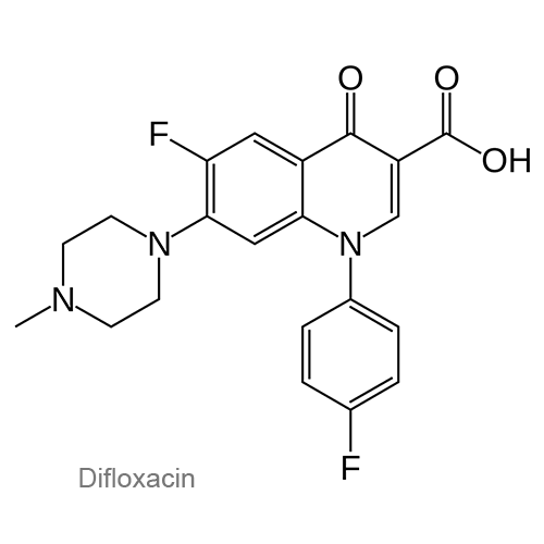 Структурная формула Дифлоксацин