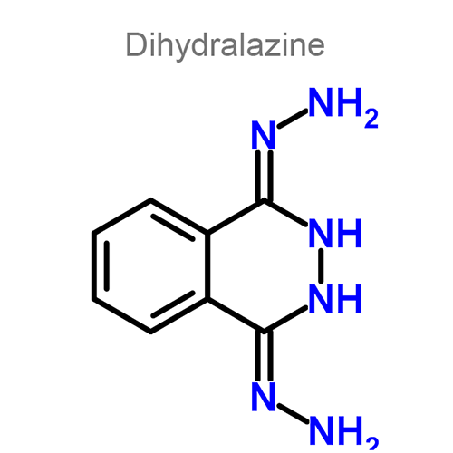 Дигидралазин + Гидрохлортиазид + Резерпин структурная формула