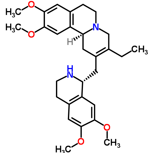 Структурная формула Дигидроэметин