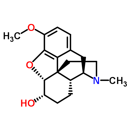 Структурная формула Дигидрокодеин