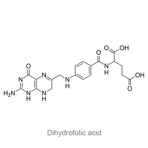 Дигидрофолиевая кислота структурная формула