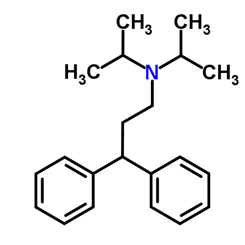 Структурная формула Диизопромин