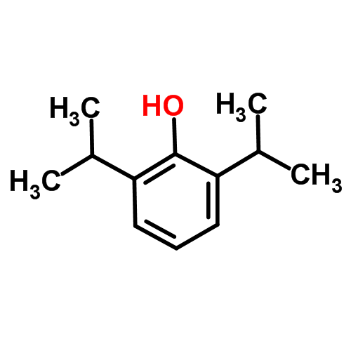 Структурная формула Диизопропилфенол