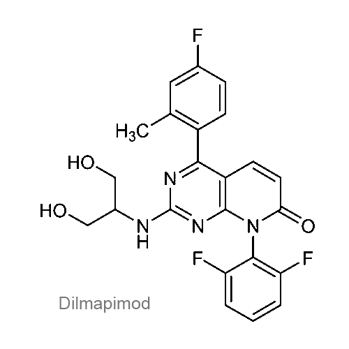 Структурная формула Дилмапимод
