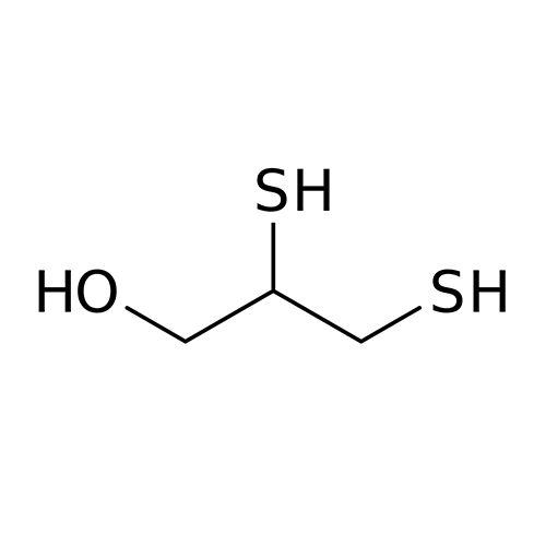 Структурная формула Димеркаптопропансульфонат натрия