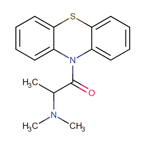 Диметиламинопропионилфенотиазин структурная формула