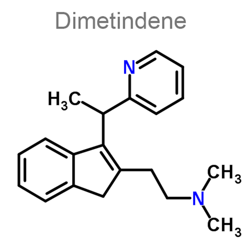 Структурная формула Диметинден + Фенилэфрин