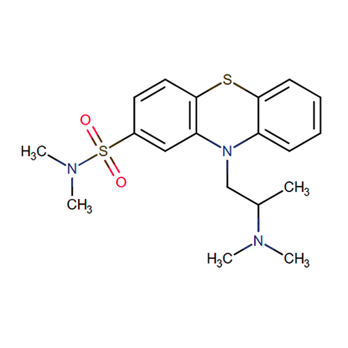 Диметотиазин структурная формула