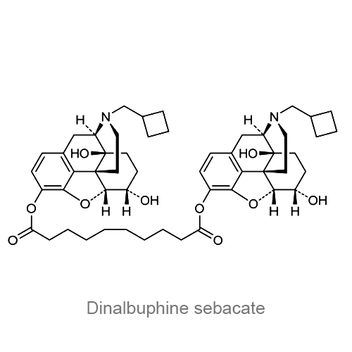Структурная формула Диналбуфина себакат