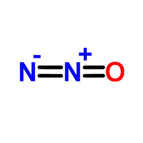 Структурная формула Динитрогена оксид