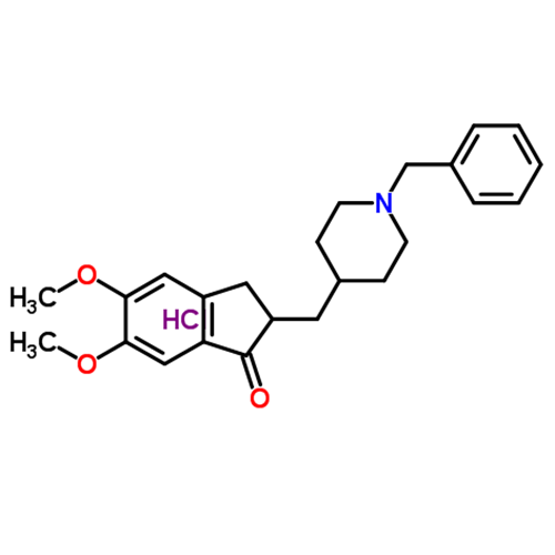 Структурная формула Донепезила гидрохлорид