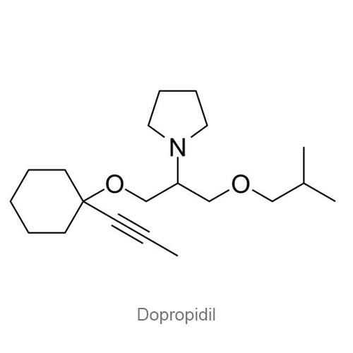 Структурная формула Допропидил