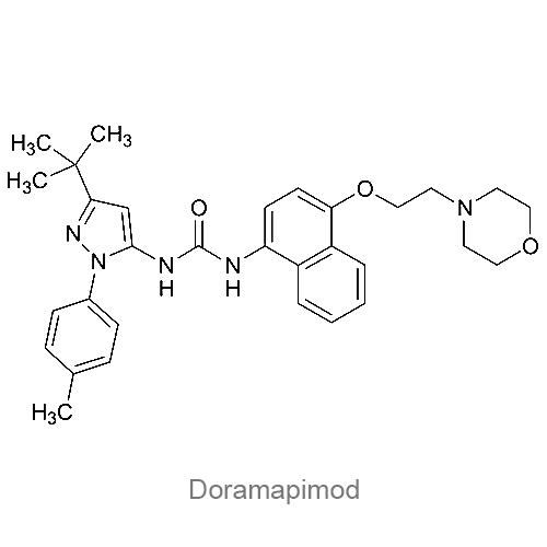 Структурная формула Дорамапимод