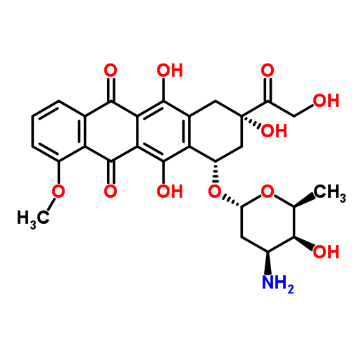 Доксорубицин структурная формула