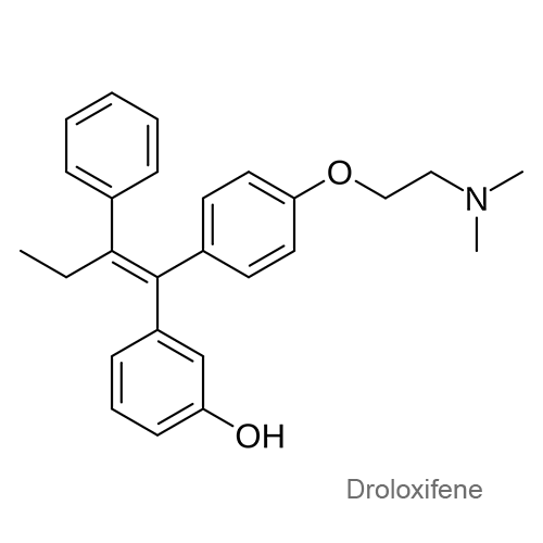 Структурная формула Дролоксифен
