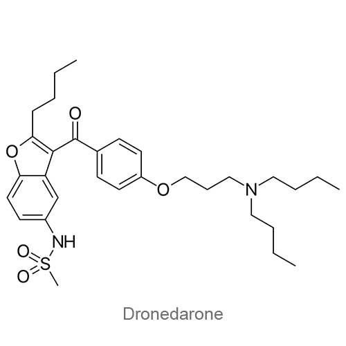 Дронедарон структурная формула