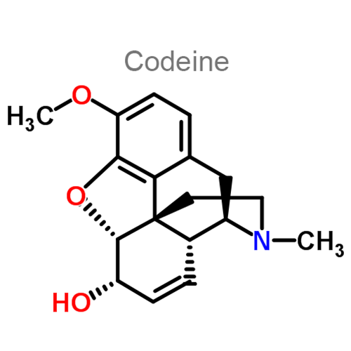 Структурная формула 2 Дротаверин + Кодеин + Парацетамол
