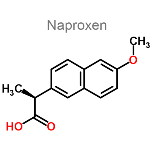 Структурная формула 3 Дротаверин + Кофеин + Напроксен + Парацетамол + Фенирамин