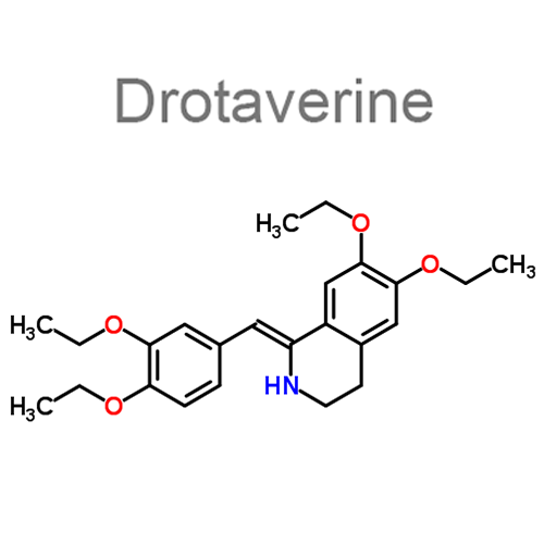 Структурная формула Дротаверин + Кофеин + Напроксен + Парацетамол + Фенирамин