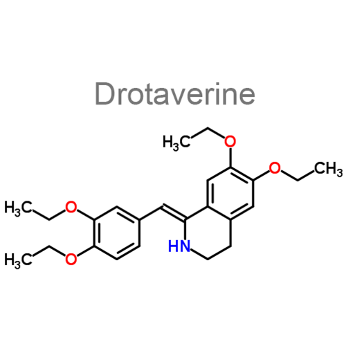 Дротаверин + Парацетамол структурная формула