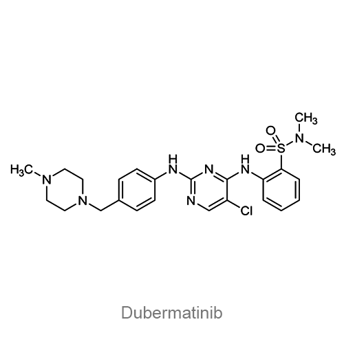 Дуберматиниб структурная формула
