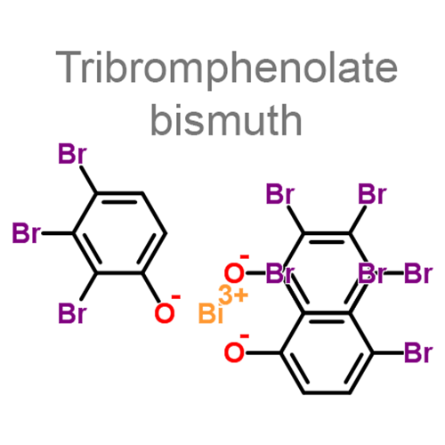 Структурная формула 2 Дёготь + Трибромфенолята висмута и висмута оксида комплекс