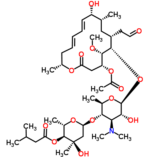 Джозамицин структурная формула