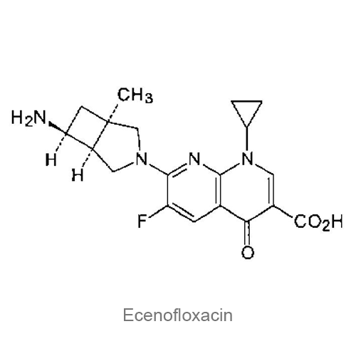 Структурная формула Эценофлоксацин
