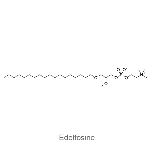 Структурная формула Эделфозин