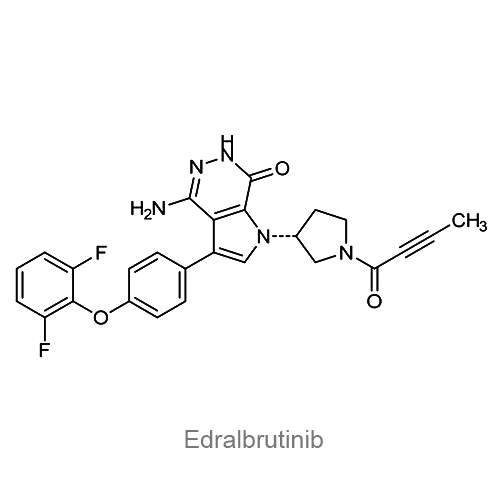 Эдралбрутиниб структурная формула
