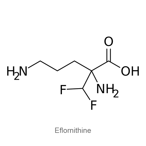 Эфлорнитин структурная формула