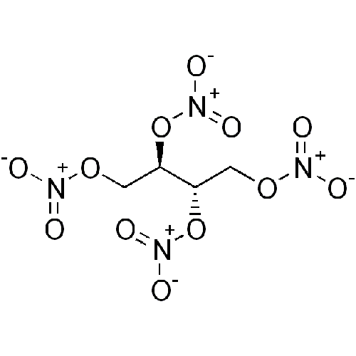 Структурная формула Эритритила тетранитрат