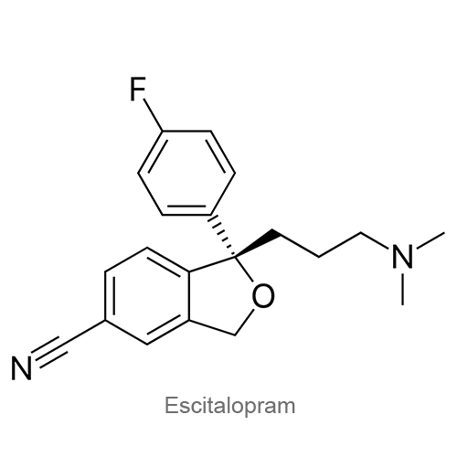 Структурная формула Эсциталопрам