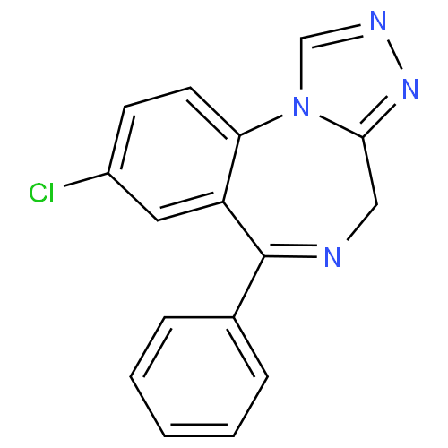 Структурная формула Эстазолам
