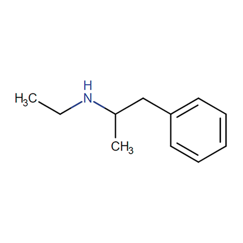 Этиламфетамин структурная формула