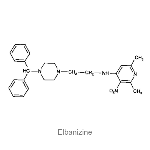 Структурная формула Элбанизин