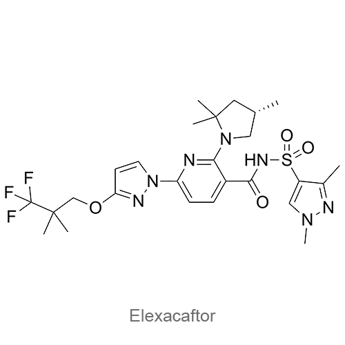 Элексакафтор структурная формула