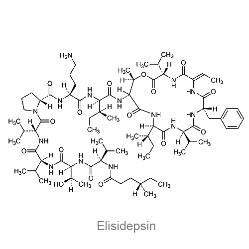 Элисидепсин структурная формула