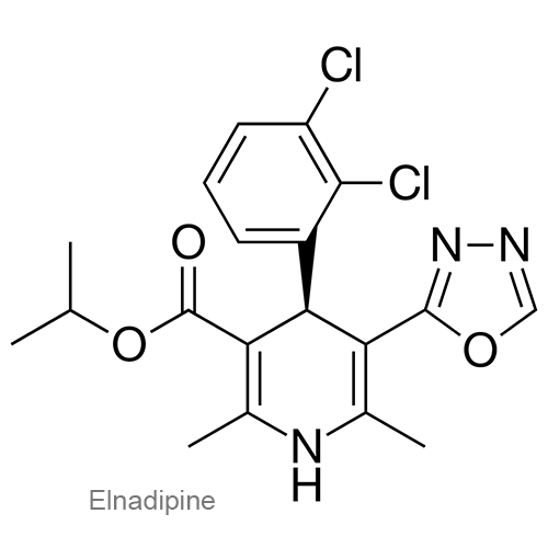 Структурная формула Элнадипин