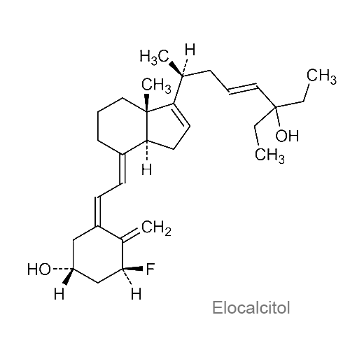 Структурная формула Элокальцитол