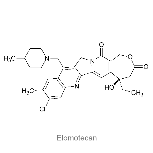 Структурная формула Эломотекан